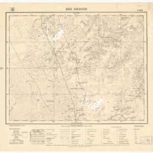 CARTA TOPOGRAFICA DELLA LIBIA - BIR GERGIR Foglio 1868