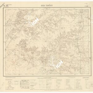 CARTA TOPOGRAFICA DELLA LIBIA - BIR TIFIST Foglio 2068