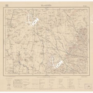 CARTA TOPOGRAFICA DELLA LIBIA - EL - AZIZIA Foglio 1474