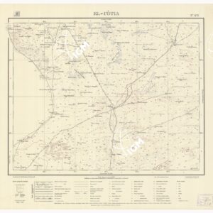 CARTA TOPOGRAFICA DELLA LIBIA - EL - UOTIA Foglio 1471