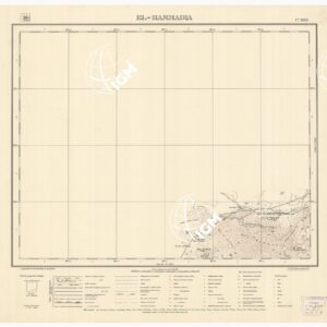 CARTA TOPOGRAFICA DELLA LIBIA - EL-HAMMADIA Foglio 1668