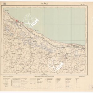 CARTA TOPOGRAFICA DELLA LIBIA - ZUARA Foglio 1372