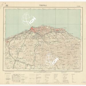 CARTA TOPOGRAFICA DELLA LIBIA - TRIPOLI Foglio 1374