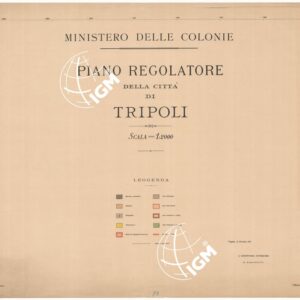 PIANO REGOLATORE DEFINITIVO DELLA CITTA' DI TRIPOLI - Foglio 1