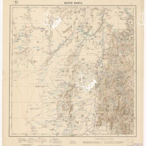 CARTA DIMOSTRATIVA DELLA COLONIA ERITREA E REGIONI ADIACENTI - Foglio 1 BASSO BARCA