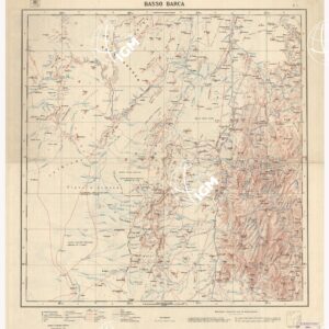 CARTA DIMOSTRATIVA DELLA COLONIA ERITREA E REGIONI ADIACENTI - Foglio 1 BASSO BARCA
