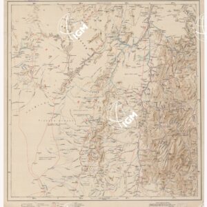 CARTA DIMOSTRATIVA DELLA COLONIA ERITREA E REGIONI ADIACENTI -  Foglio 1 BASSO BARCA
