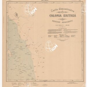 CARTA DIMOSTRATIVA DELLA COLONIA ERITREA E REGIONI ADIACENTI - Foglio 4 ABU' ARISC