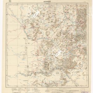 CARTA DIMOSTRATIVA DELLA COLONIA ERITREA E REGIONI ADIACENTI - Foglio 5 AGORDAT