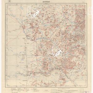 CARTA DIMOSTRATIVA DELLA COLONIA ERITREA E REGIONI ADIACENTI - Foglio 5 AGORDAT