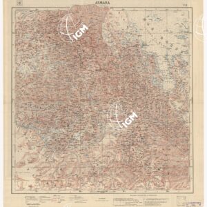 CARTA DIMOSTRATIVA DELLA COLONIA ERITREA E REGIONI ADIACENTI - Foglio 6 ASMARA