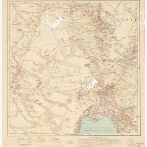 CARTA DIMOSTRATIVA DELLA COLONIA ERITREA E REGIONI ADIACENTI -  Foglio 9 GONDAR