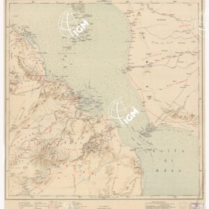 CARTA DIMOSTRATIVA DELLA COLONIA ERITREA E REGIONI ADIACENTI - Foglio 12 ASSAB