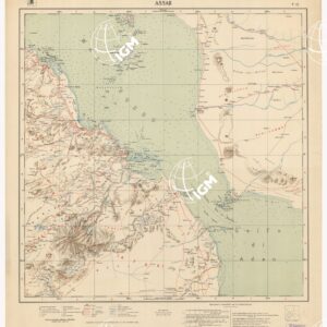 CARTA DIMOSTRATIVA DELLA COLONIA ERITREA E REGIONI ADIACENTI - Foglio 12 ASSAB