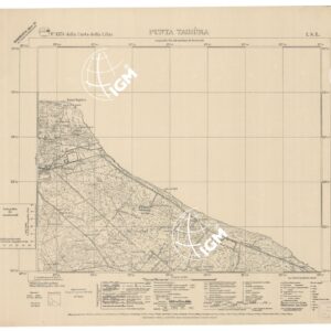 CARTA DELLA TRIPOLITANIA (CARTA DELLA LIBIA) - Foglio 1374 PUNTA TAGIURA I.S.E.