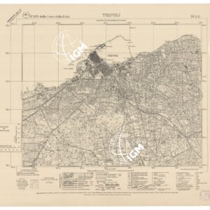 CARTA DELLA TRIPOLITANIA (CARTA DELLA LIBIA) - Foglio 1374 TRIPOLI IV.S.E.