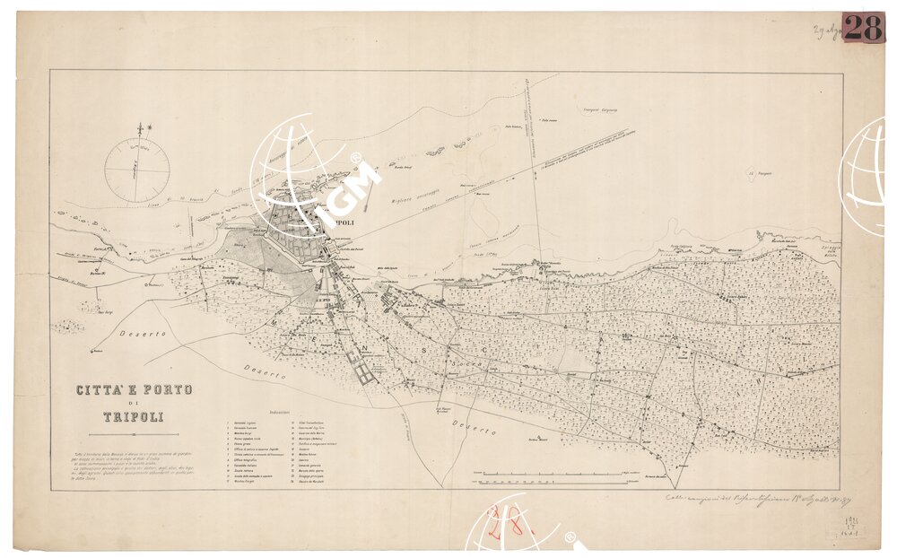 TRIPOLI, TAGIURA, ZANZUR - Foglio 1 CITTA' E PORTO DI TRIPOLI
