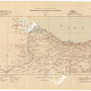 SCHIZZO DIMOSTRATIVO DELLA TRIPOLITANIA SETTENTRIONALE- Foglio I ZUARA