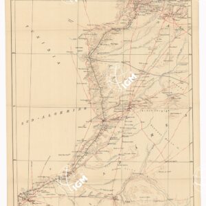 SCHIZZO DIMOSTRATIVO DELLA TRIPOLITANIA SETTENTRIONALE - Foglio III NALUT - GADAMES