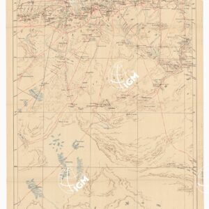 SCHIZZO DIMOSTRATIVO DELLA TRIPOLITANIA SETTENTRIONALE- Foglio IV GIADO - MIZDA