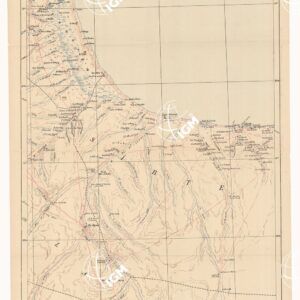 SCHIZZO DIMOSTRATIVO DELLA TRIPOLITANIA SETTENTRIONALE - Foglio VI SIRTE - BU NGEM