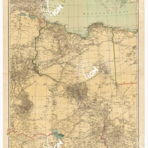 AFRICA SETTENTRIONALE. REGIONE COMPRESA TRA L'ALGERIA, L'EGITTO ED IL BORCU. (Edizione provvisoria).