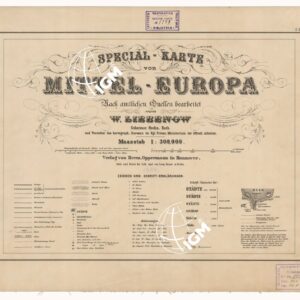 SPECIAL KARTE VON MITTEL EUROPA - TITOLO