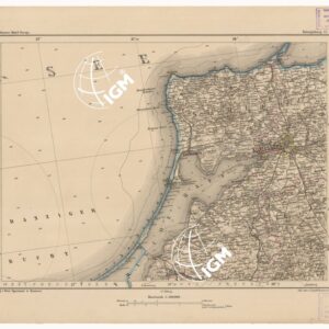 SPECIAL KARTE VON MITTEL EUROPA - KONIGSBERG F 17