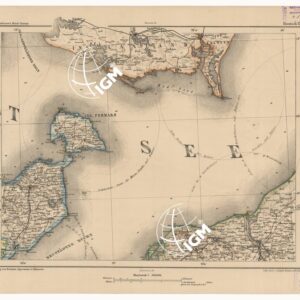 SPECIAL KARTE VON MITTEL EUROPA - ROSTOCK F 22
