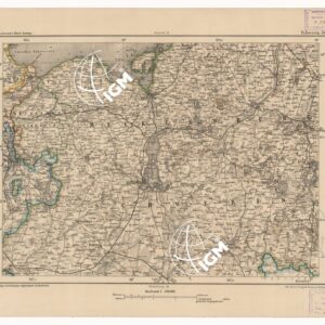 SPECIAL KARTE VON MITTEL EUROPA - SCHWERIN F 34