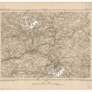 SPECIAL KARTE VON MITTEL EUROPA - WARSCHAU F 52