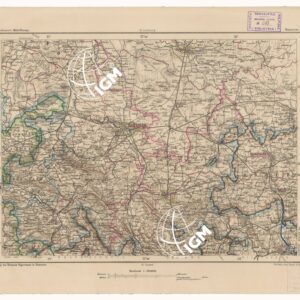 SPECIAL KARTE VON MITTEL EUROPA - HANNOVER F 58