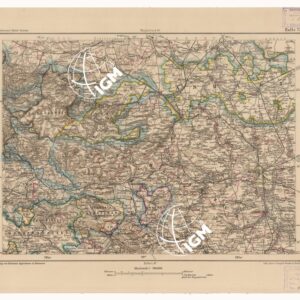 SPECIAL KARTE VON MITTEL EUROPA - HALLE F 73