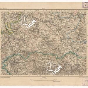 SPECIAL KARTE VON MITTEL EUROPA - LEIPZIG F 74