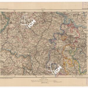 SPECIAL KARTE VON MITTEL EUROPA - EISENACH F 86