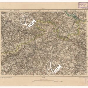 SPECIAL KARTE VON MITTEL EUROPA - DRESDEN F 89