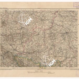 SPECIAL KARTE VON MITTEL EUROPA - NEISSE F 91