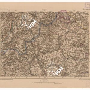 SPECIAL KARTE VON MITTEL EUROPA - KISSINGEN F 100