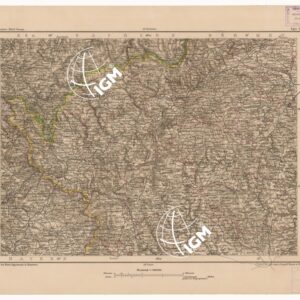 SPECIAL KARTE VON MITTEL EUROPA - EGER F 102