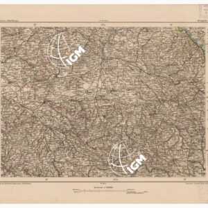 SPECIAL KARTE VON MITTEL EUROPA - KONIGGRATZ F 104