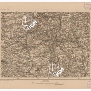 SPECIAL KARTE VON MITTEL EUROPA - NURNBERG F 115