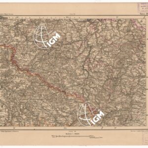 SPECIAL KARTE VON MITTEL EUROPA - NANCY F 126