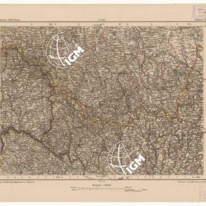 SPECIAL KARTE VON MITTEL EUROPA - BUDWEIS F 131