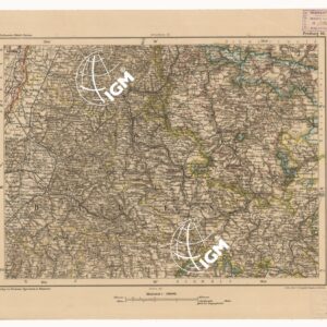 SPECIAL KARTE VON MITTEL EUROPA - FREIBURG F 141