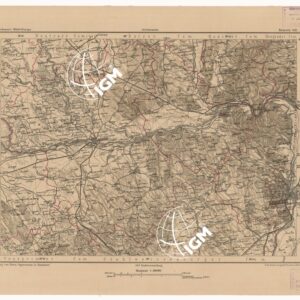 SPECIAL KARTE VON MITTEL EUROPA - KOMORN F 148