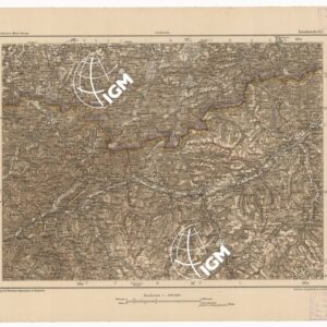 SPECIAL KARTE VON MITTEL EUROPA - INNSBRUCK F 157