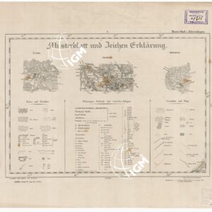 REYMANN'S TOPOGRAPHISCHER SPECIAL KARTE VON MITTEL EUROPA - MUSTERBLATT U RUTZENHAGEN F 3