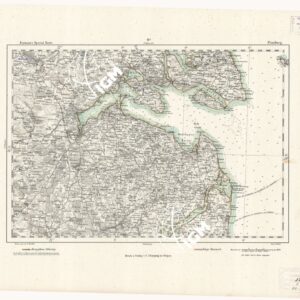 REYMANN'S TOPOGRAPHISCHER SPECIAL KARTE VON MITTEL EUROPA - FLENSBURG F 9 A