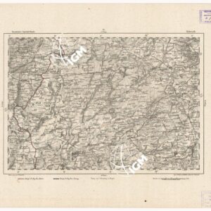 REYMANN'S TOPOGRAPHISCHER SPECIAL KARTE VON MITTEL EUROPA - BEHRENDT F 17