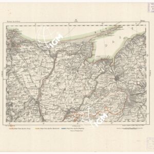 REYMANN'S TOPOGRAPHISCHER SPECIAL KARTE VON MITTEL EUROPA - ELBING F 18